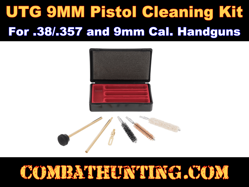 UTG 9MM Pistol Cleaning Kit style=