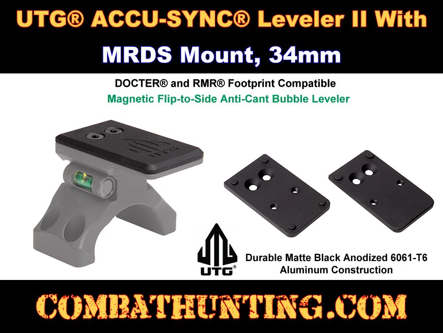 UTG® ACCU-SYNC® Leveler II with MRDS Mount, 34mm style=