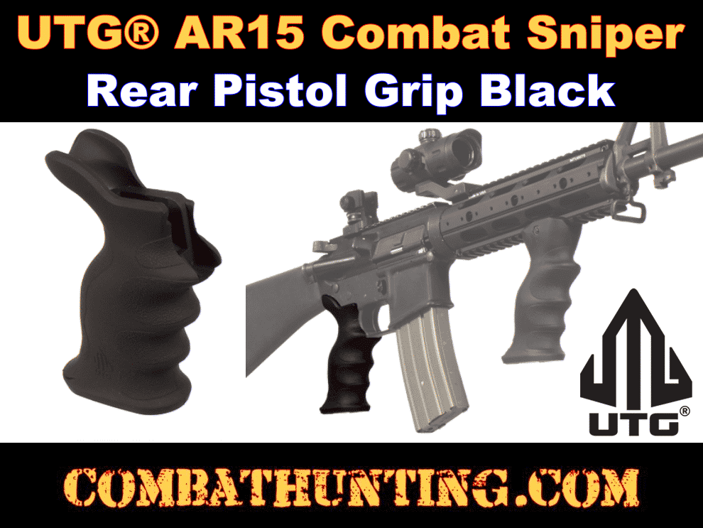 UTG AR-15 Combat Sniper Pistol Grip Black style=
