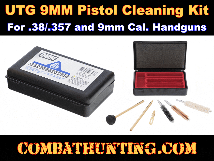 UTG 9MM Pistol Cleaning Kit style=