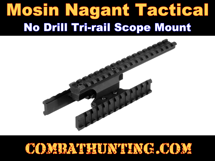 UTG® Mosin Nagant Tactical Tri-rail Mount No Drill Scope Mount style=