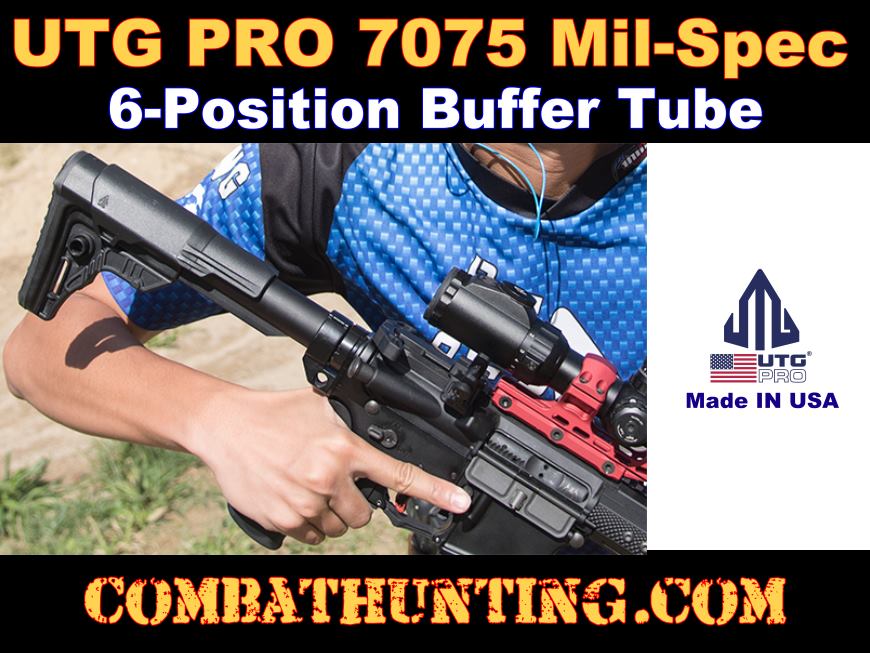 Mil-Spec Receiver Extension Buffer Tube 7075 UTG PRO style=