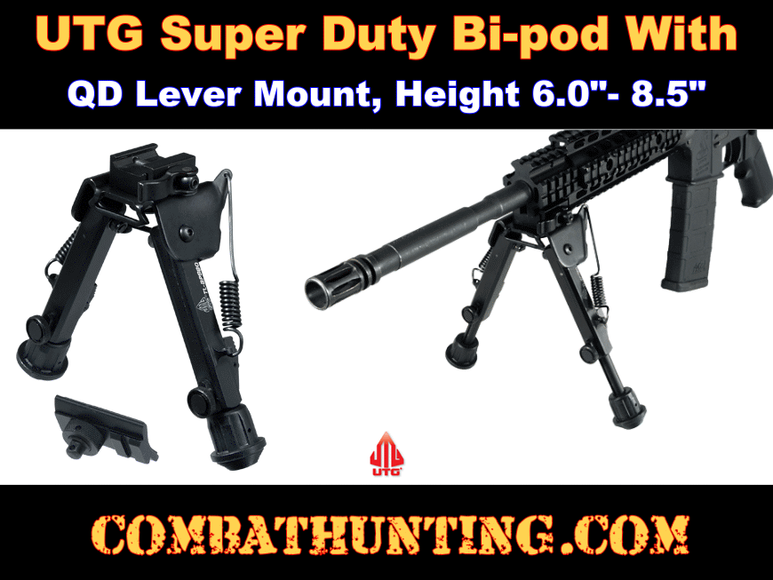 TL-BP98Q UTG Bipod Super Duty Op Bi-pod QD Lever Lock 6.0