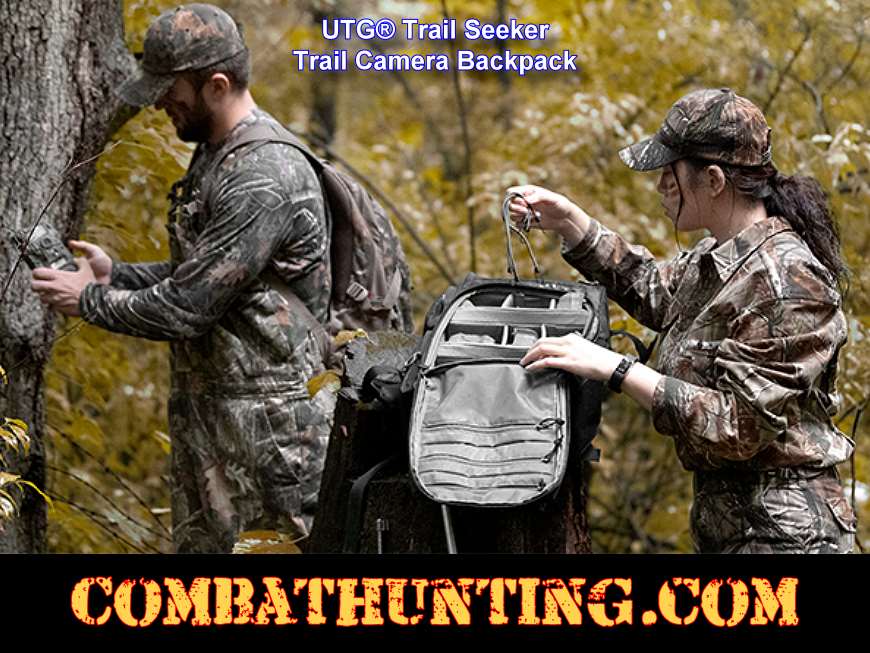 UTG Trail Seeker Trail Cam Backpack Black style=