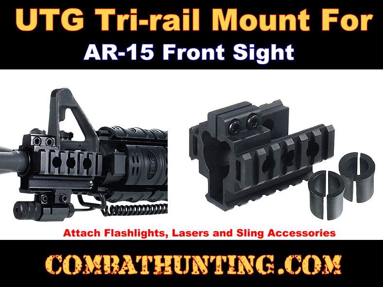 Leapers UTG AR-15 Tri-Rail Front Sight Barrel Mount style=