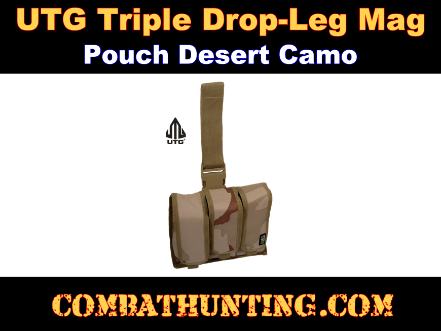 UTG PVC-LP603D Triple Drop-Leg Mag Pouch