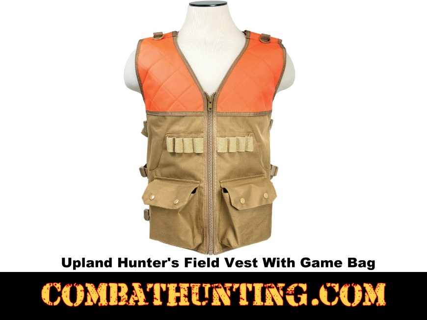 Upland Hunter's Field Vest With Game Bag style=