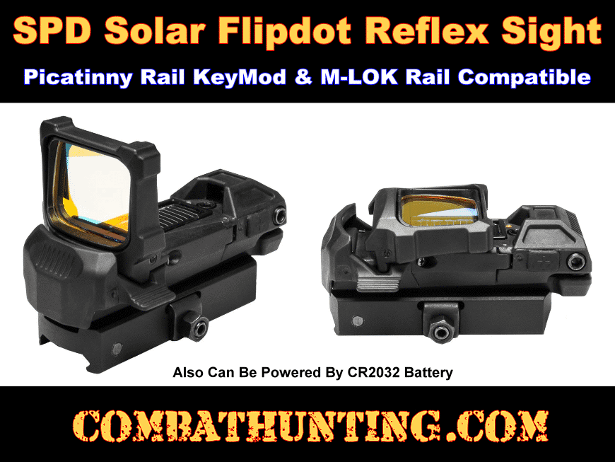 Ncstar Solar Flipdot Reflex Sight Keymod Picatinny M-LOK Rail Compatible style=