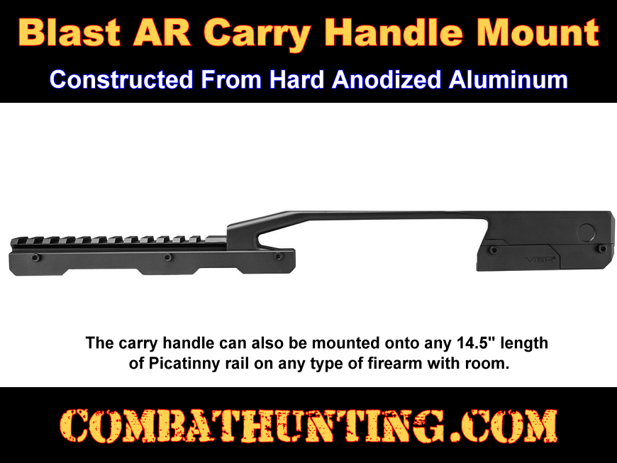 AR Carry Handle Mount - Black BlastAR style=