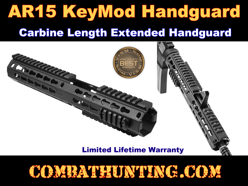 AR15 Keymod Handguard Carbine Length Extended Handguard Ncstar style=