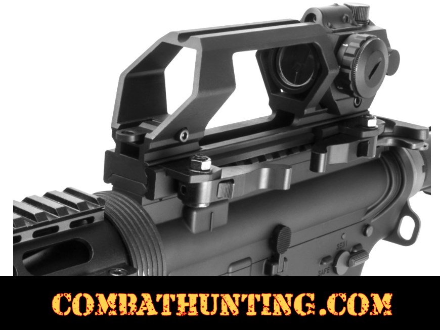 AR-15 Carry Handle Green Dot Sight Combo With Laser style=