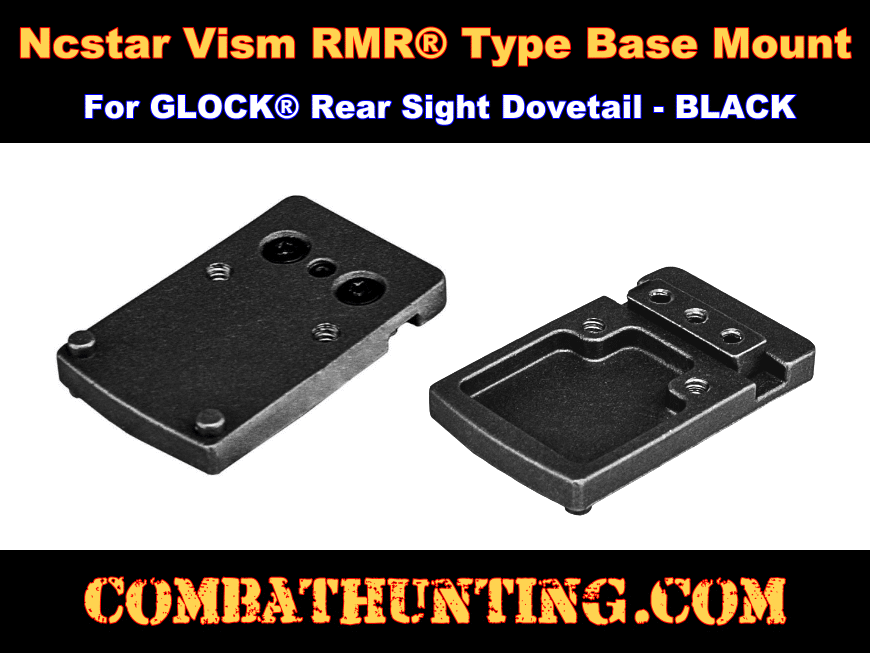 VISM RMR Micro Dot Slide Dovetail Mount for Glock VMRMRGLK 