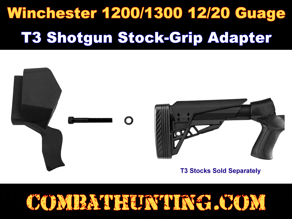 T3 Shotgun Stock Adapter for Winchester 1200/1300 12/20 Guage Shotguns style=