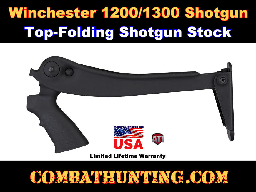 Winchester 1200 1300 Tactical Shotgun Top Folding Stock  style=