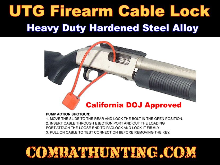 UTG Ultra Strong Firearm Cable Lock style=