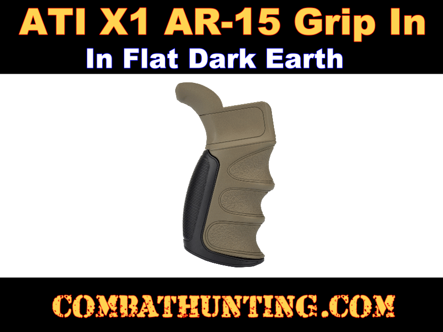 ATI X1 AR-15 Grip In Flat Dark Earth style=