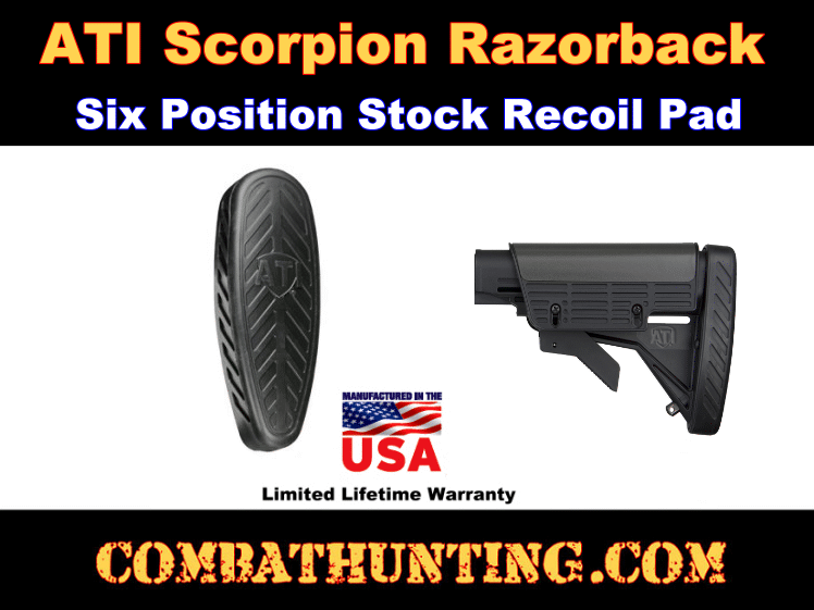 SKS Rifle Scorpion Six Position Stock Buttpad Recoil System style=