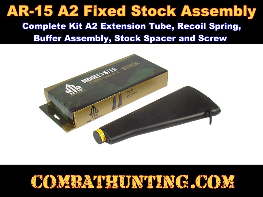 RB-T469B UTG AR-15 Fixed Buttstock, A2 Complete Assembly ...