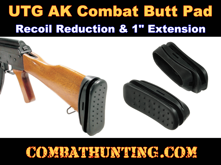 Recoil Pad Rifle Shotgun Slip On Leather Buttpad Buttstock Extention Cover 