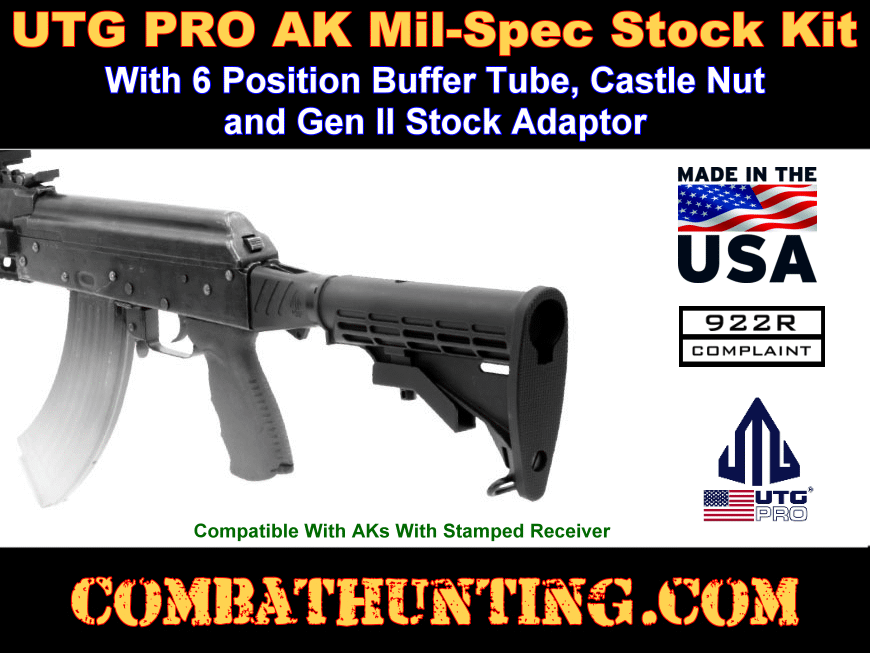 Rbu47kt02 Ak47 74 Stock Utg Pro Made In Usa Ak Mil Spec