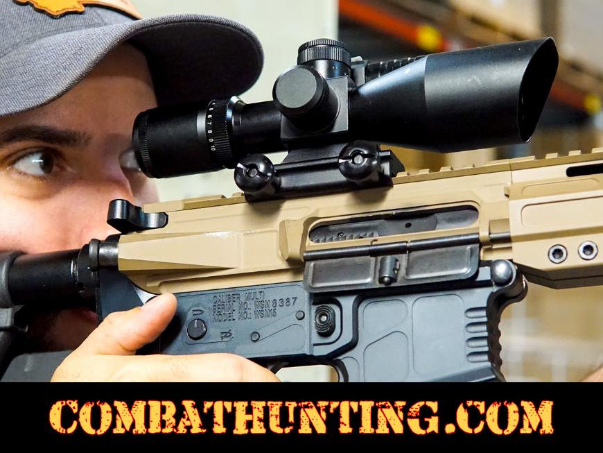 AR-15 Scope With Laser 2.5-10X40mm Dual Illuminated BDC Scope style=