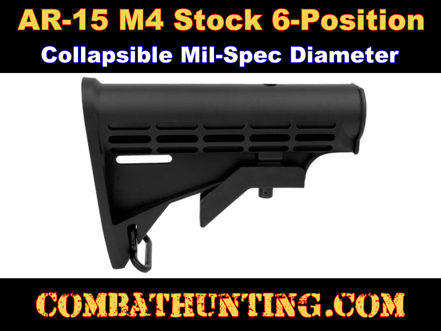 AR-15 M4 Stock 6-Position Mil-Spec Diameter style=