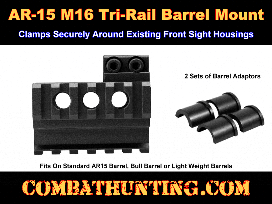 AR-15 Tri-Rail Barrel Mount style=