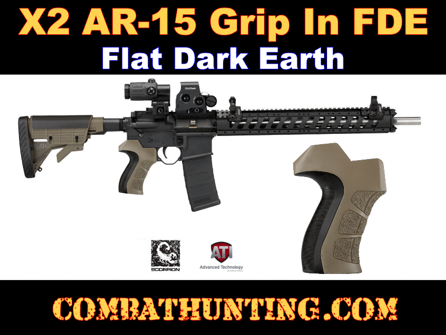 X2 AR-15 Grip in Flat Dark Earth style=
