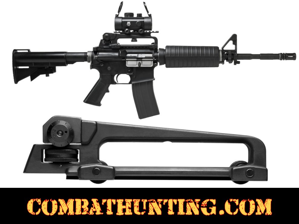 AR-15 Carry Handle with A2 Rear Sight style=