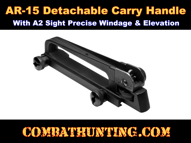AR15 M4 Detachable Carry Handle Mount With A2 Rear Sight style.