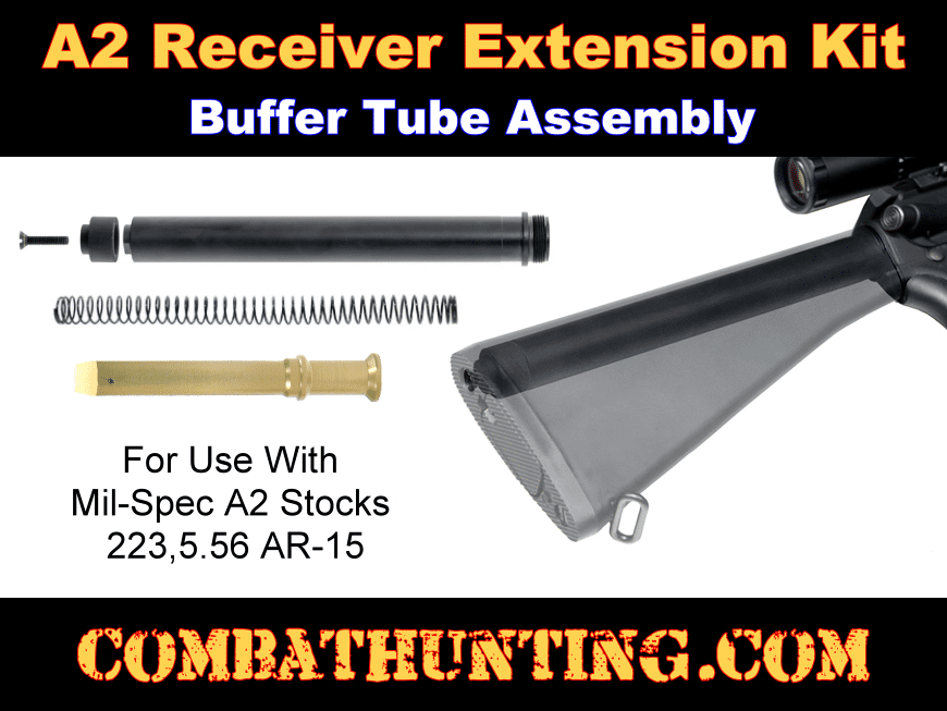 UTG A2 Receiver Extension Buffer Tube Kit AR-15/M16 Rifle style=