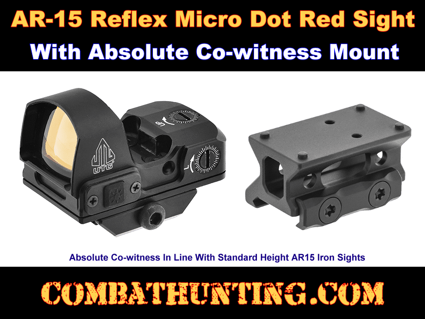 AR-15 Absolute Co-Witness Red Dot Sight With Mount style=