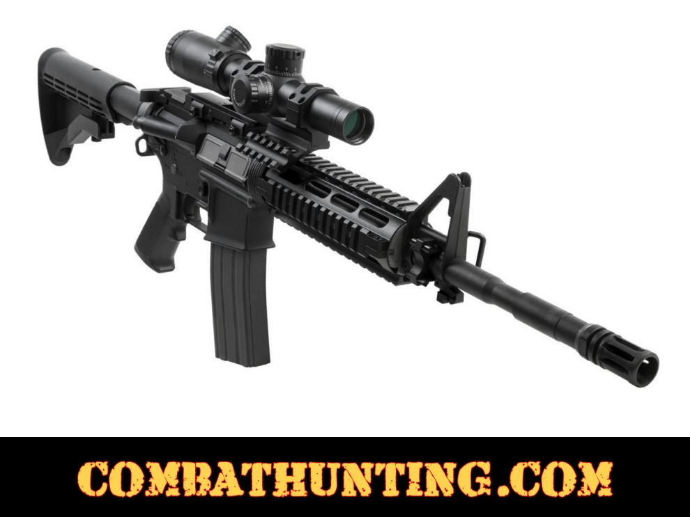 JetSurd Tactical Mounting Quad_Rails 6.7/6.7 Inch Drop-in Carbine Length Aluminum Black Finished