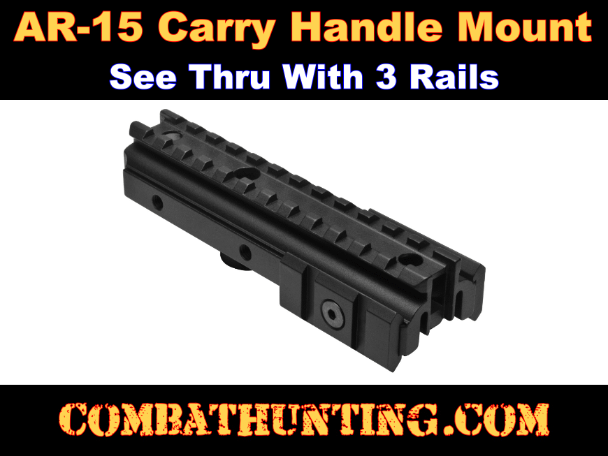 AR-15 Carry Handle Picatinny Mount Tri-Rail Mount style=