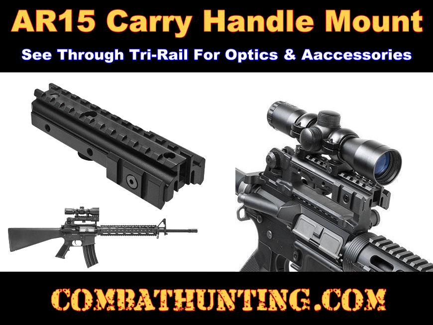 AR-15 Carry Handle Picatinny Mount Tri-Rail Mount style=
