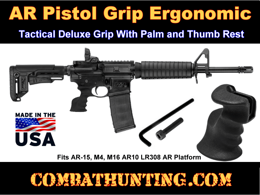 AR-15 Tactical Pistol Grip With Palm Rest style=