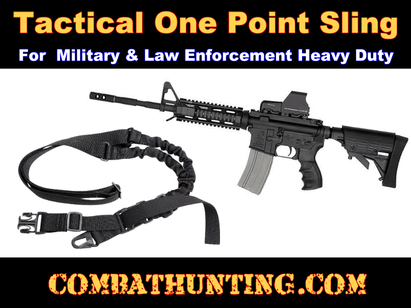 2 Point Tactical Quick Release Sling for 4 15 16 Rifles & Airsoft Bungee Adjust 