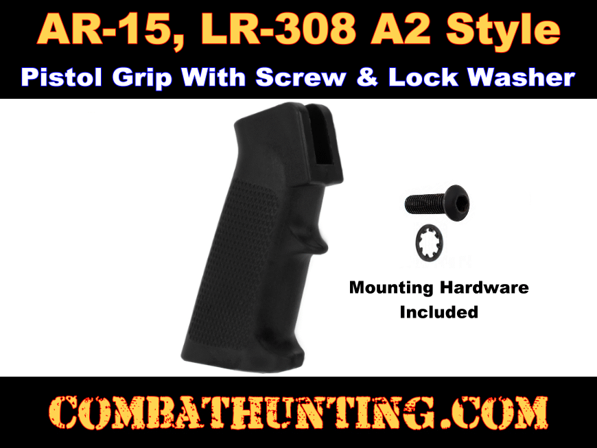 AR-15 A2 Pistol Grip and Screw With Lock Washer style=