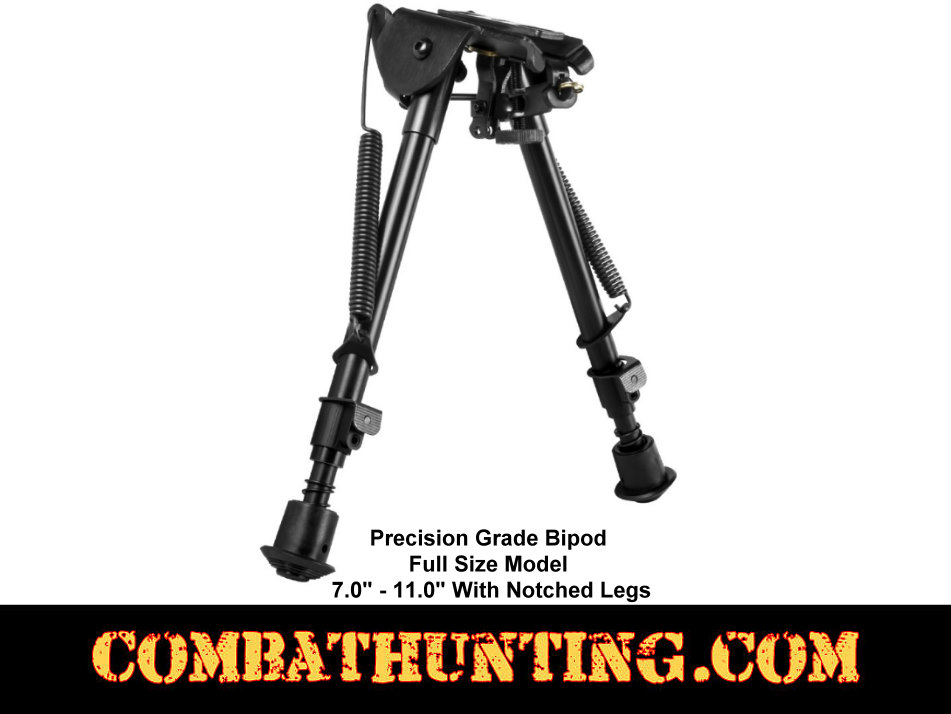 NcStar Precision Grade Rifle Bipod Full Size 7 to 11 inches 3 Adaptors style=