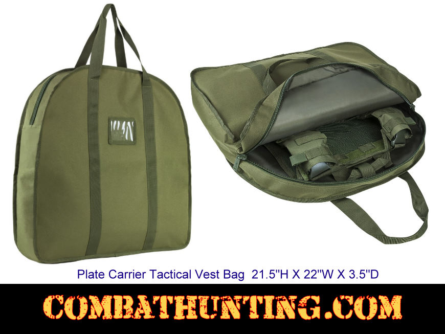 Plate Carrier Tactical Vest Bag Military Green style=