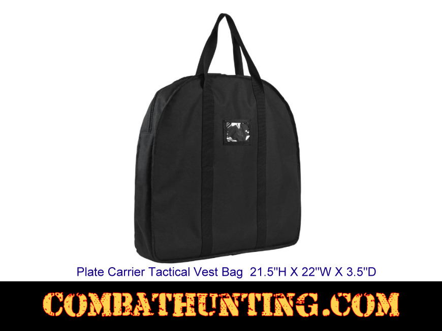 Plate Carrier Tactical Vest Bag Black style=