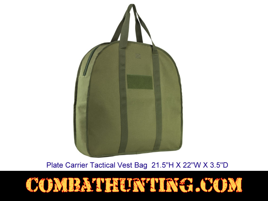 Plate Carrier Tactical Vest Bag Military Green style=