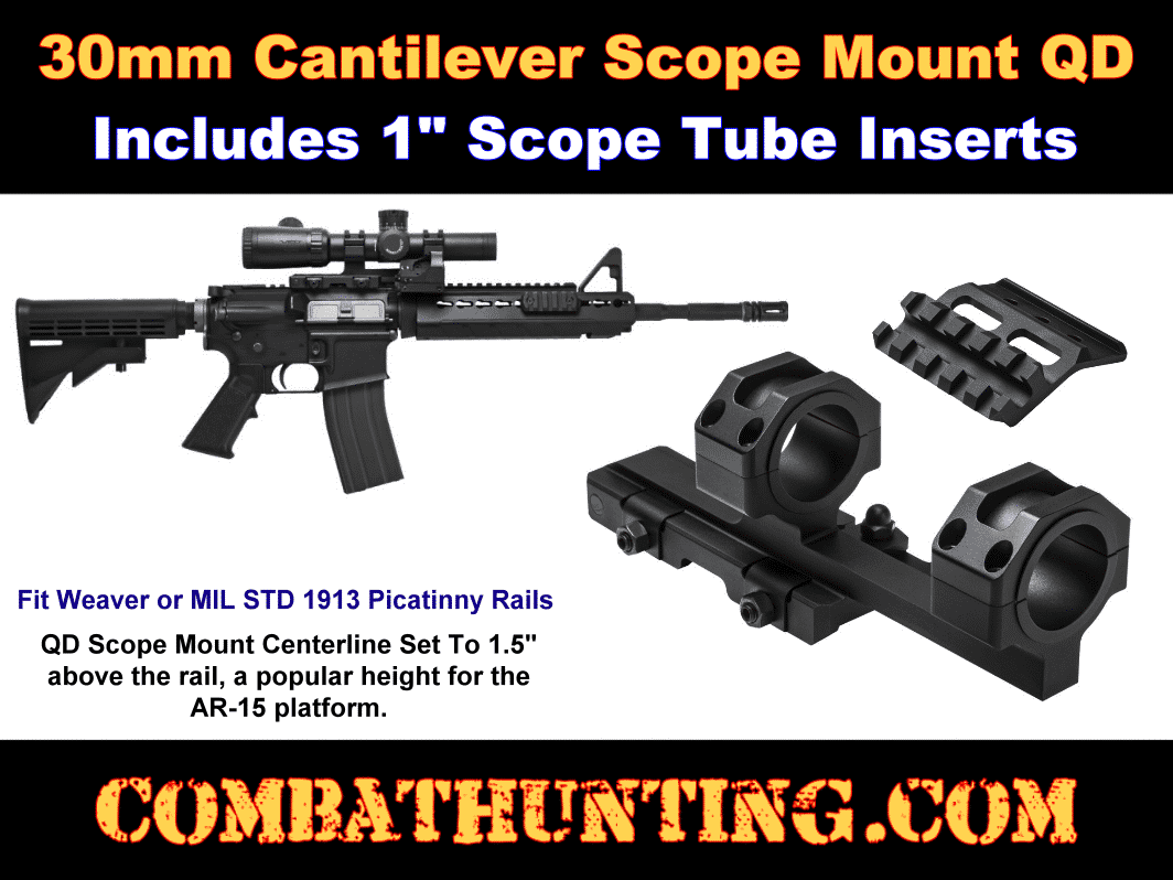 30mm Cantilever Scope Mount For AR-15 style=