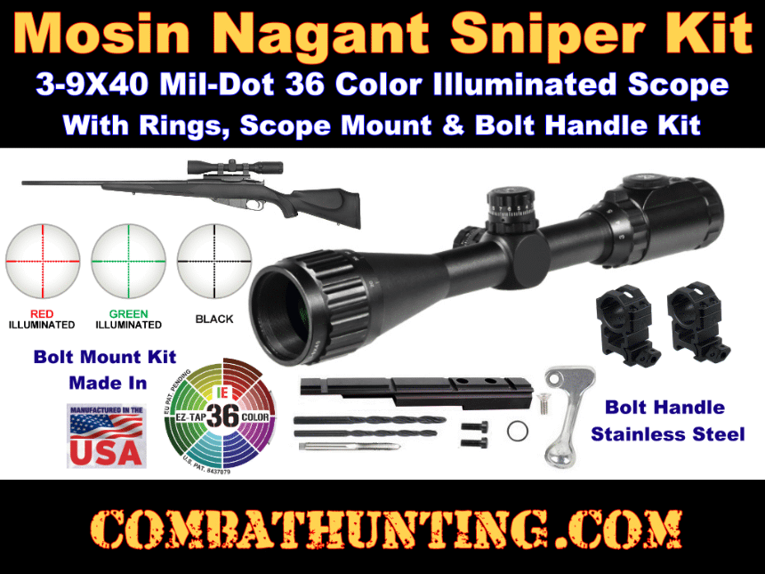 Curved bolt for mosin nagant