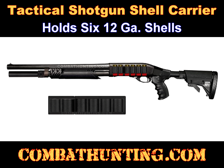 12 Ga Shotgun Side Saddle Shotshell Holder 6 Shot style=