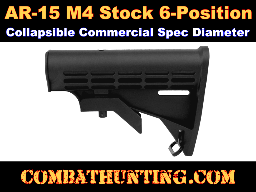 AR-15 M4 Carbine Stock Commercial-Spec 6-Position style=