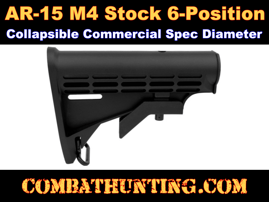 AR-15 M4 Carbine Stock Commercial-Spec 6-Position style=