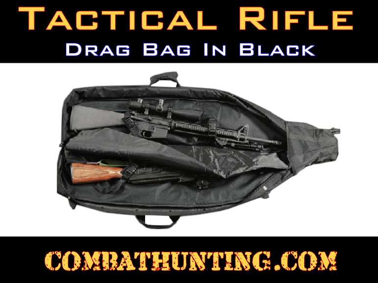 Sniper Rifle Drag Bag Black Black style=