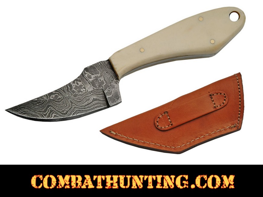 Damascus Steel Skinner Hunting Knife 6.5