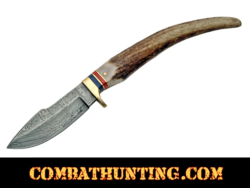 Damascus Steel Swoop Patch Knife style=
